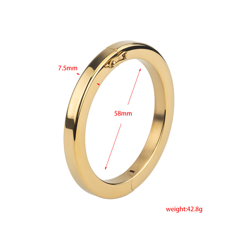 Women's Stainless Steel Polished Bangle Bracelet - Gold, Silver, Rose Gold, Timeless Elegant Design