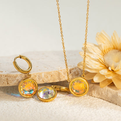 Iridescent Zircon Choker | Stainless Steel, 8 Galaxy-Inspired Colors to Elevate Your Style