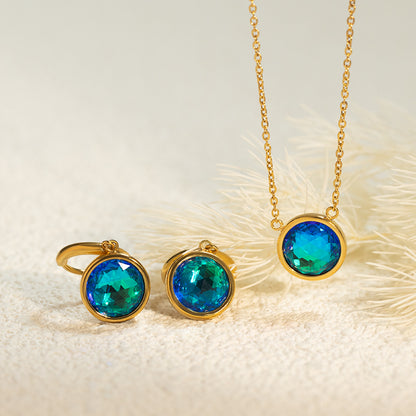 Iridescent Zircon Choker | Stainless Steel, 8 Galaxy-Inspired Colors to Elevate Your Style