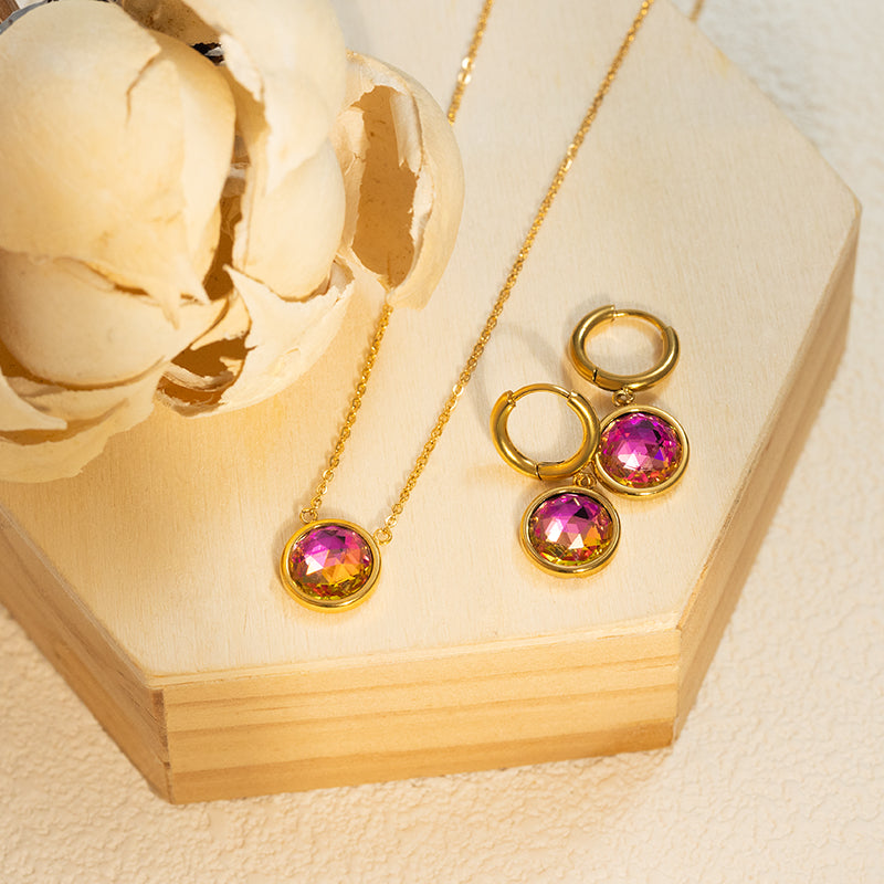 Iridescent Zircon Choker | Stainless Steel, 8 Galaxy-Inspired Colors to Elevate Your Style