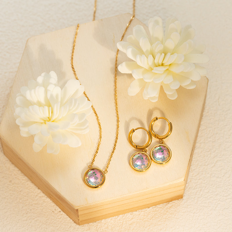 Iridescent Zircon Choker | Stainless Steel, 8 Galaxy-Inspired Colors to Elevate Your Style