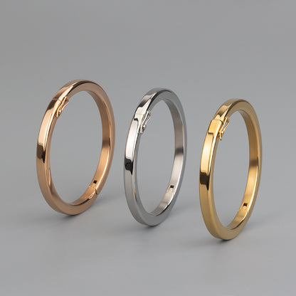 Women's Stainless Steel Bangle Bracelet - Gold, Silver, Rose Gold